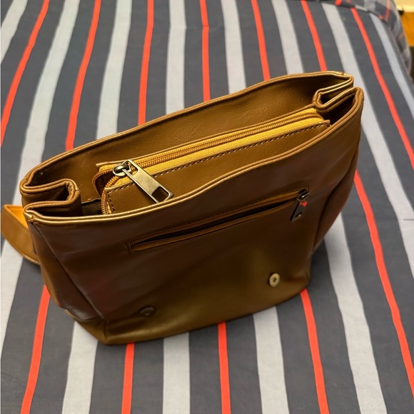 Two-Toned Leather Backpack - Picture 5 of 8